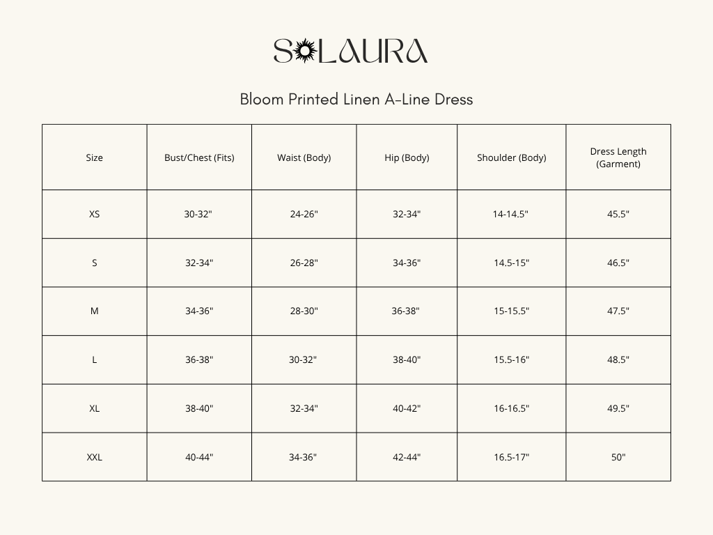 Bloom Printed Linen A-Line Dress