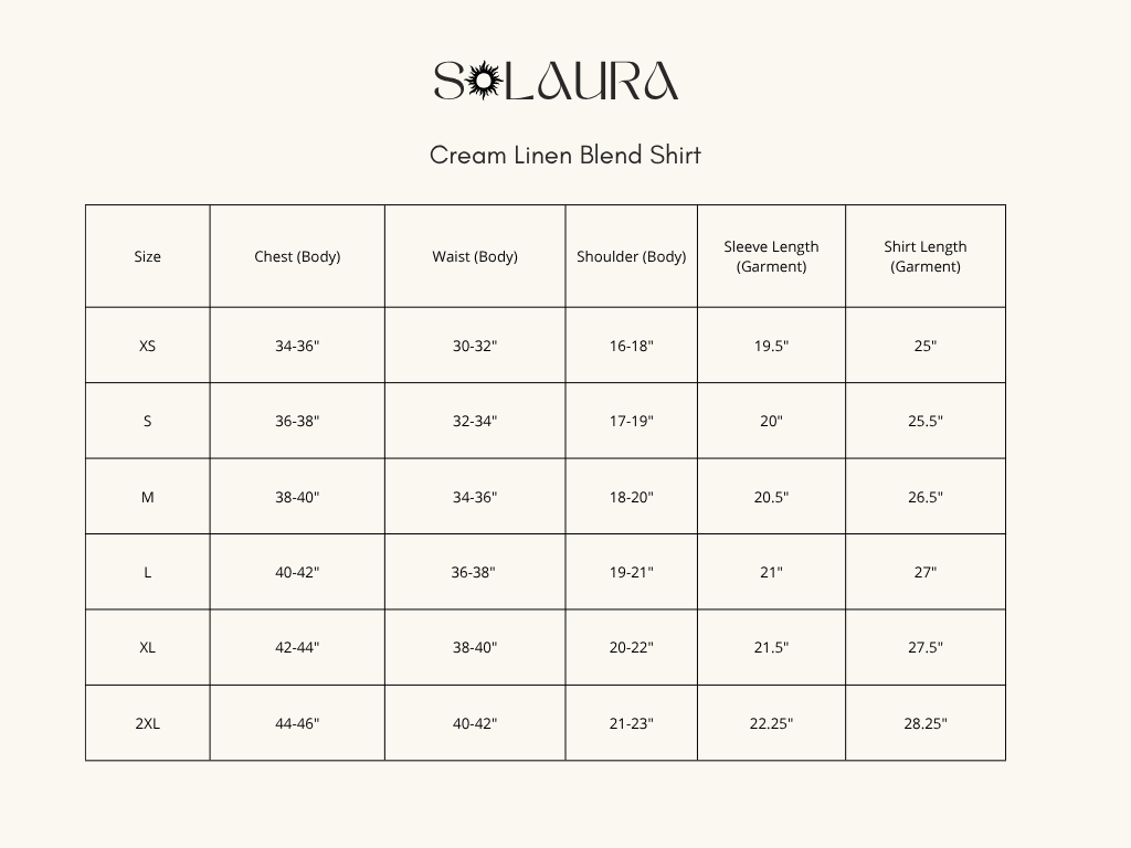 Cream Linen Blend Shirt