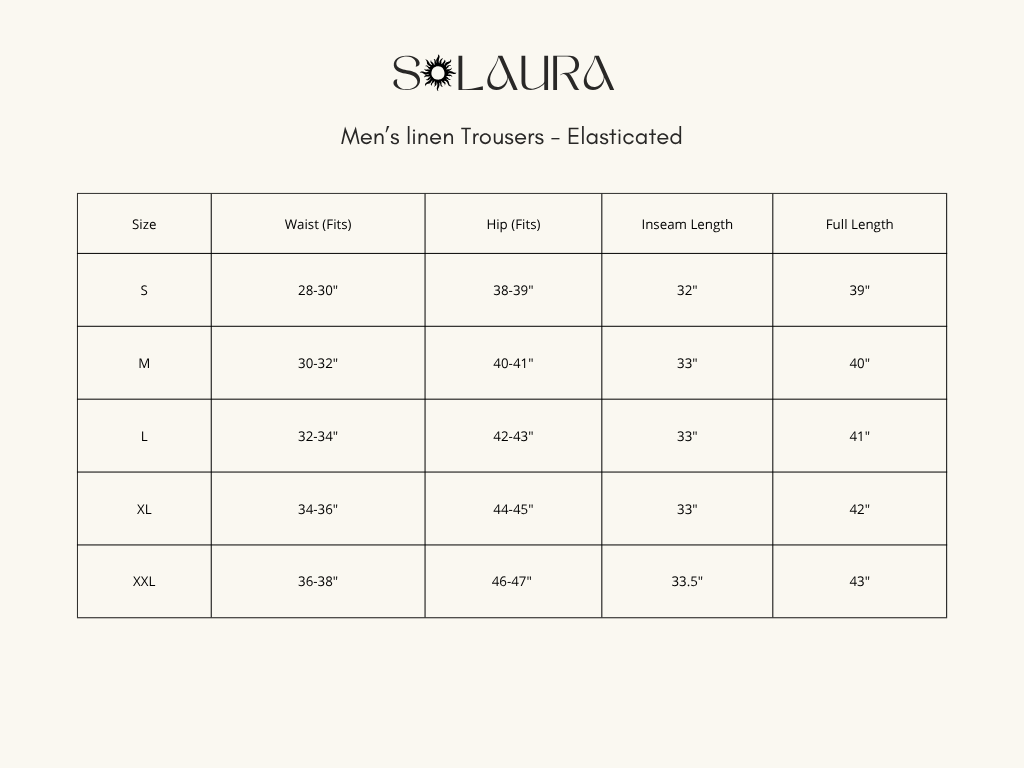 Men's Natural Linen Trousers