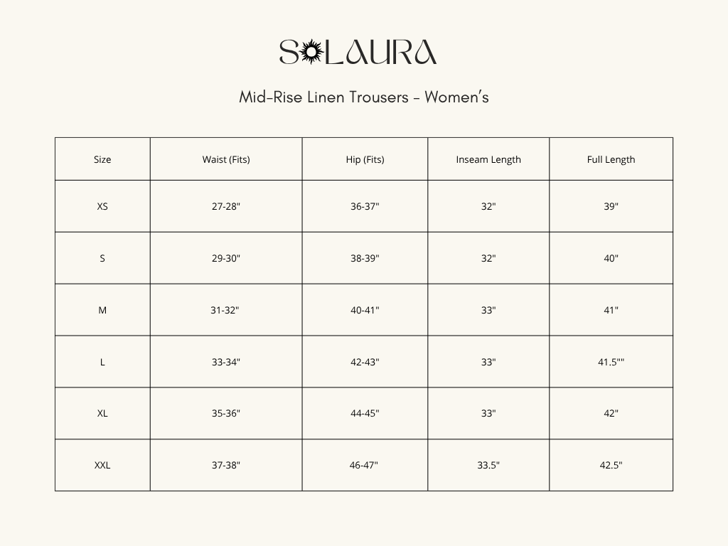 Mid-Rise Linen Trousers