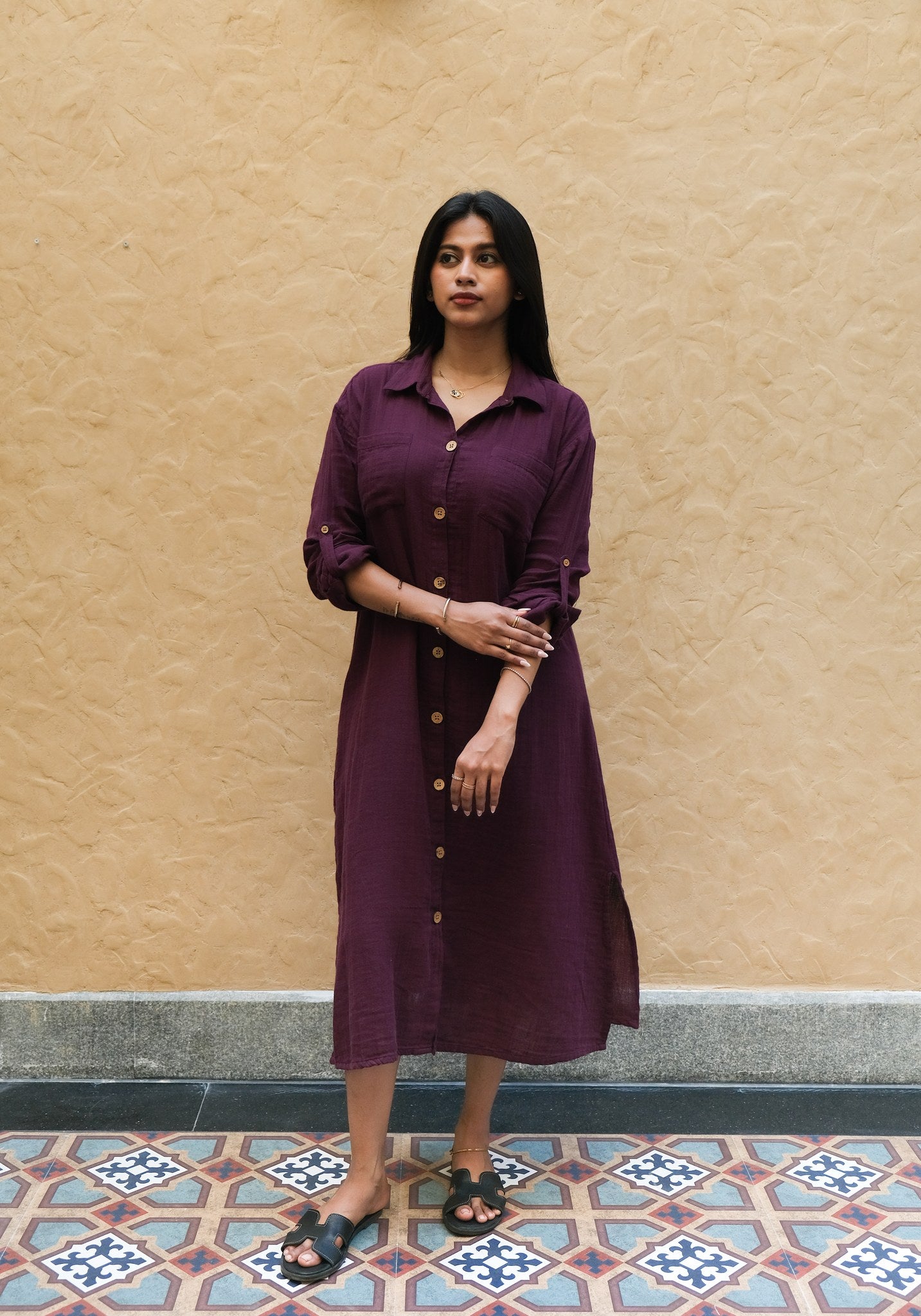Signature Muslin Shirt Dress