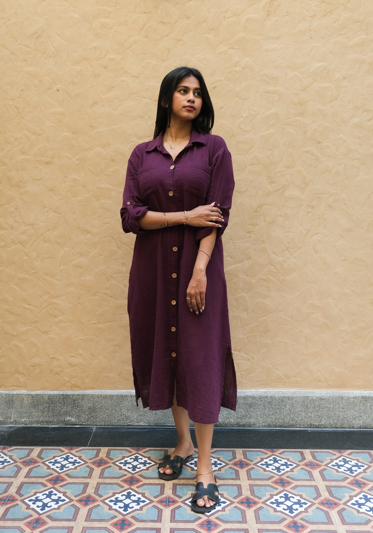 Signature Muslin Shirt Dress