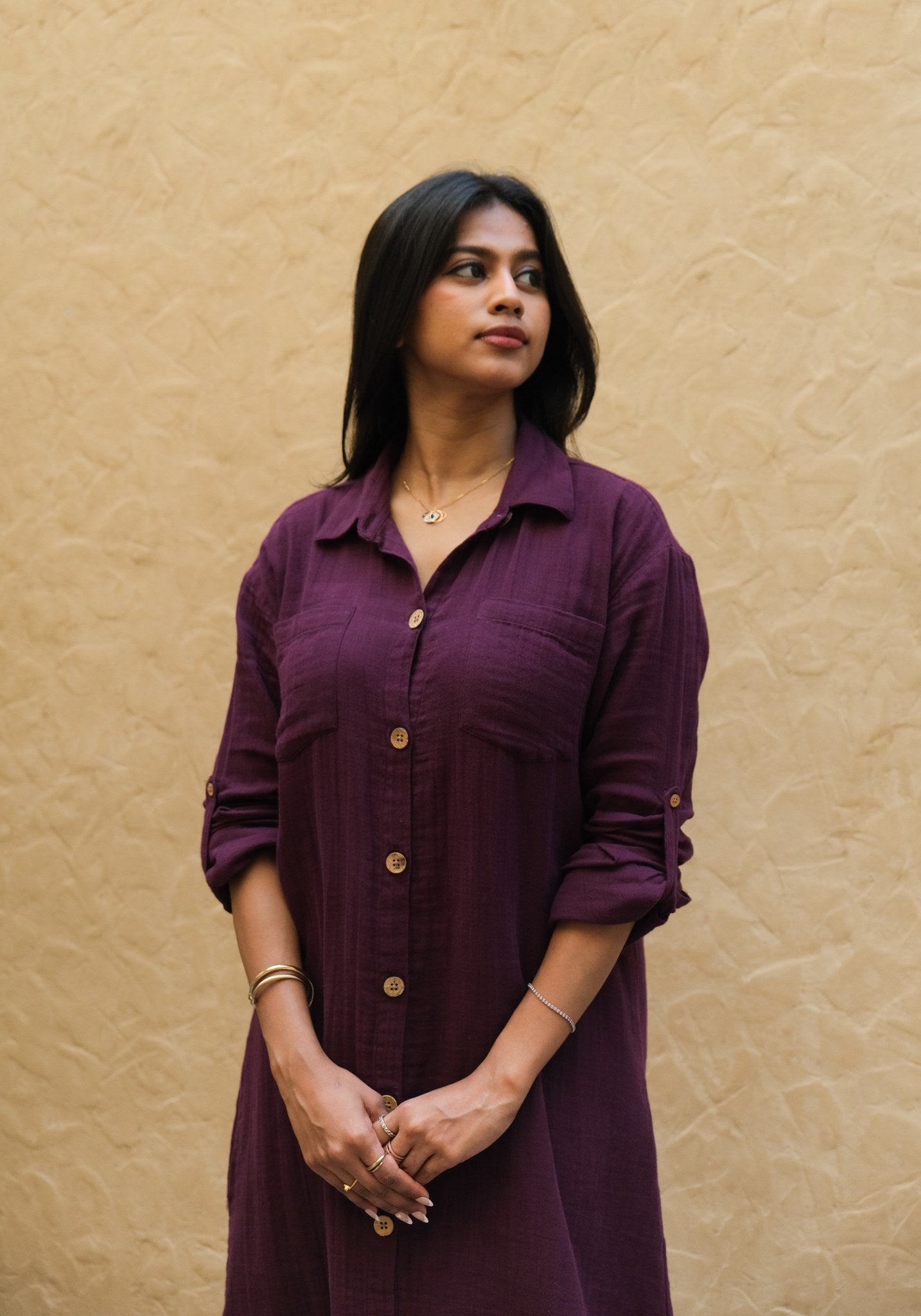 Signature Muslin Shirt Dress