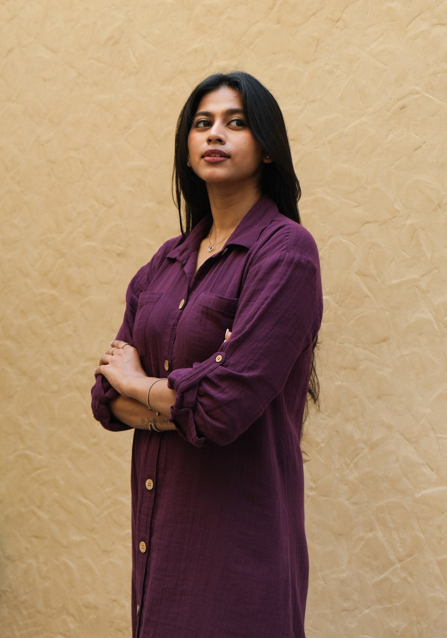 Signature Muslin Shirt Dress