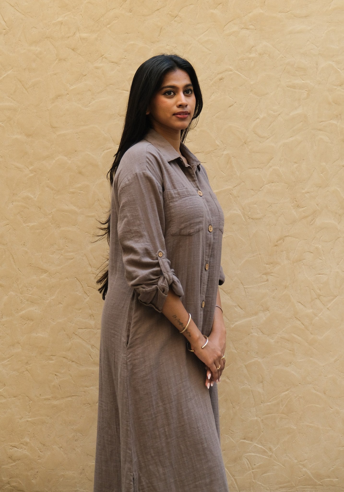 Signature Muslin Shirt Dress