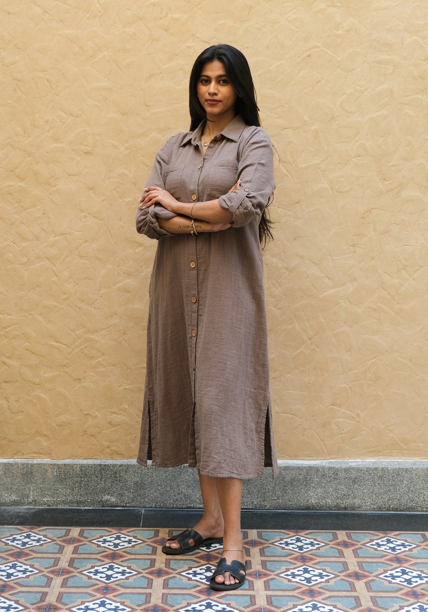 Signature Muslin Shirt Dress