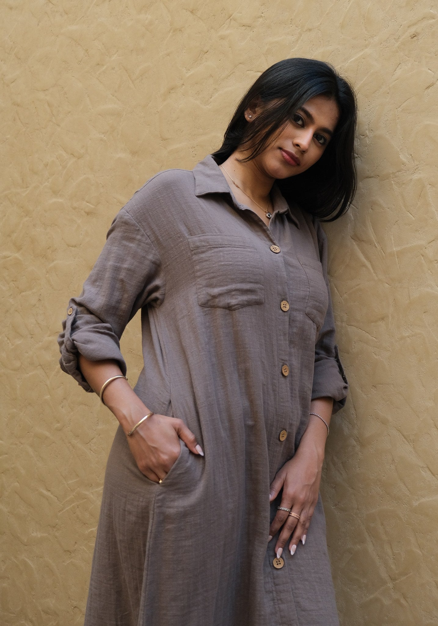 Signature Muslin Shirt Dress