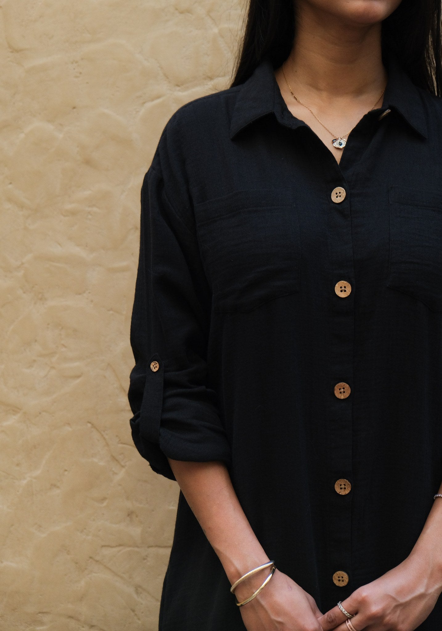 Signature Muslin Shirt Dress