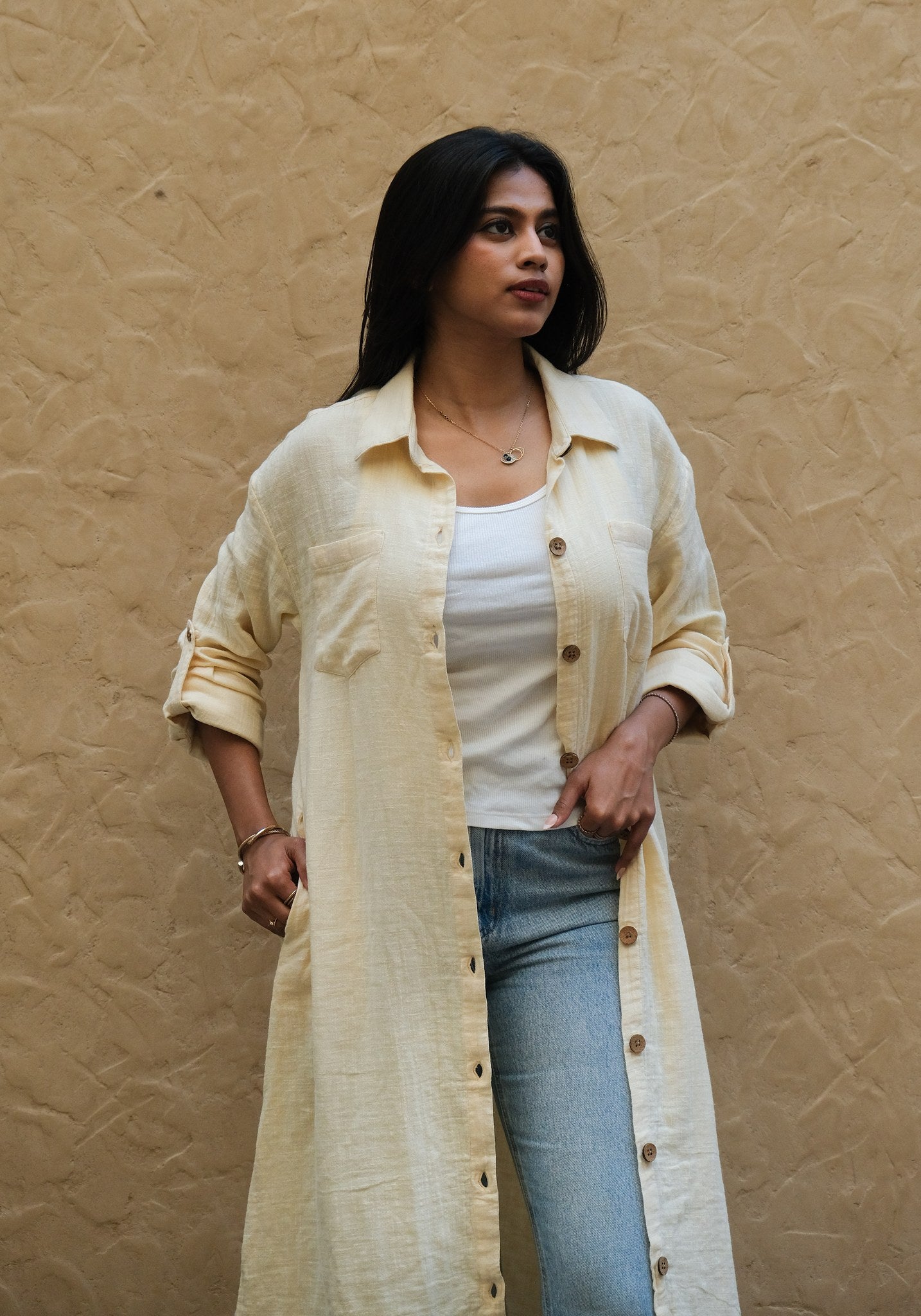 Signature Muslin Shirt Dress