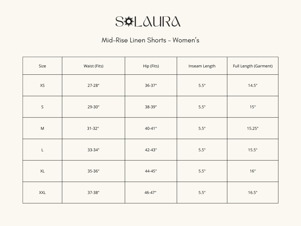 Mid-Rise Linen Shorts